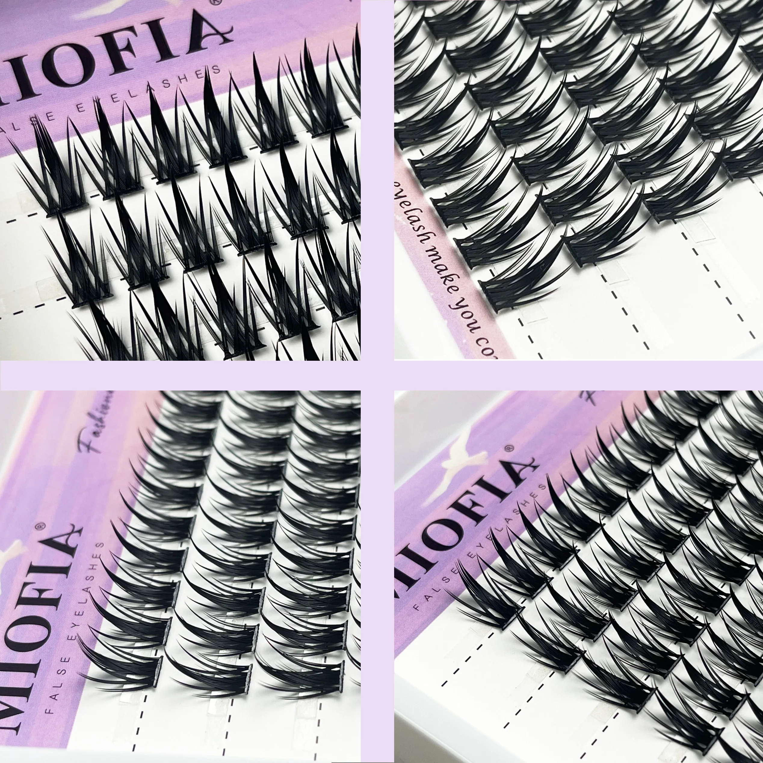 1 pudełko/80 pęczków indywidualny klaster rzęs naturalne przedłużanie rzęs 3D rosyjska objętość naturalne rzęsy z norek narzędzia do makijażu