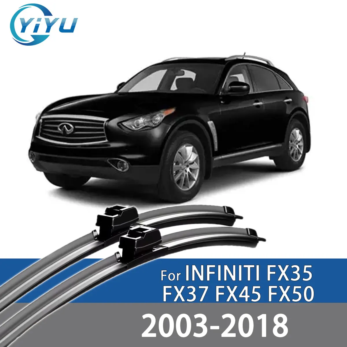 2PCS Auto Front Wischer Klingen Für INFINITI FX35 FX37 FX45 FX50 2003-2018 Windschutzscheibe Windschutz Zubehör