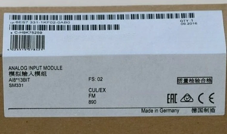 Brand New Original 6ES7331-1KF02-0AB0 Analog Input Module In Stock Fast Delivery