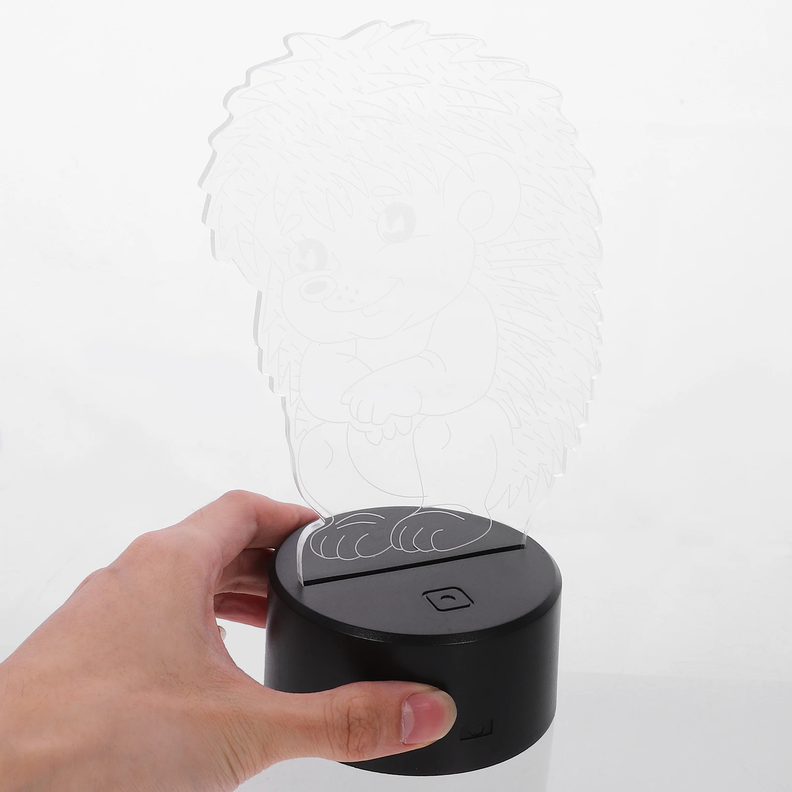 

3D Hedgehog Night Light Led 7 Colors Touch Control Decorative Lamp Low Power 3D Acrylic Light For Bedroom Lounge Bar Cafe Shop