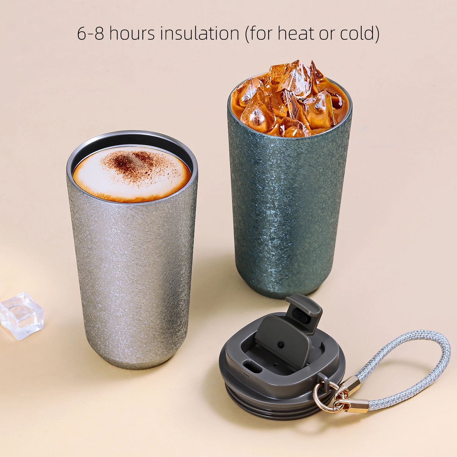 

Термокружка с двойными стенками, термос с титановым покрытием, мини-стакан с изоляцией, портативная чашка для путешествий, бутылка для воды termo Titan