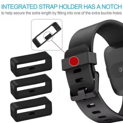 For Garmin Forerunner 945/935/955/965 Fenix 5/6/7 Security Loop Replacement 22mm Silicone Watch Band Clasp Clip Keeper Ring Loop