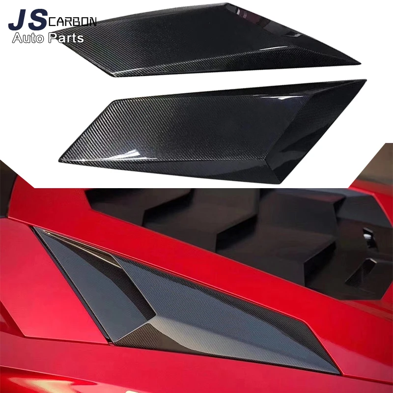 LP750 SVJ Style Rear Air Outlet Cover For Lamborghini Aventador LP700 LP720 Carbon Fiber FRP Rear Vents Splitters Flaps Apron