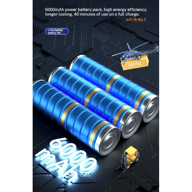 سيارة لاسلكية حاقن الهواء منفاخ إطارات كهربائي ضاغط هواء محمول مصباح ليد للسيارات والدراجات النارية والدراجات