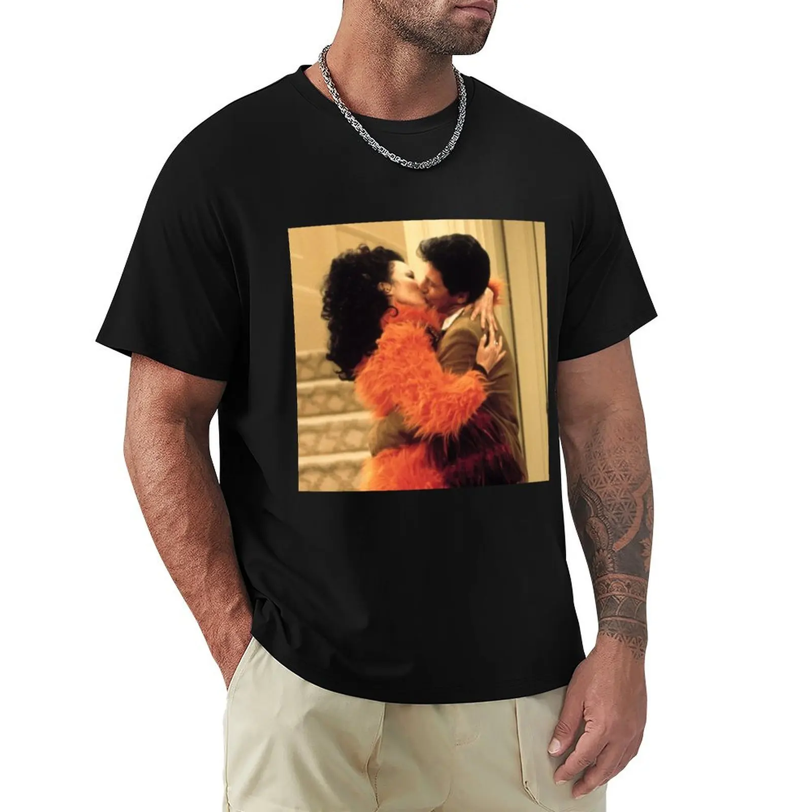 

The Kiss from The Nanny T-Shirt oversized graphic tee tops Funny t-shirts black t shirts for men