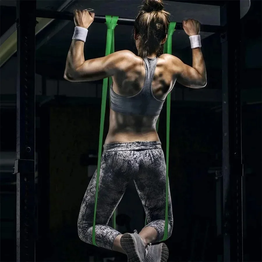 Tough Latex Elastic Rubber Resistance Band,Gym Strength Rubber Band,Pull-Ups Expander Pilates Training Fitness Equipment Unisex