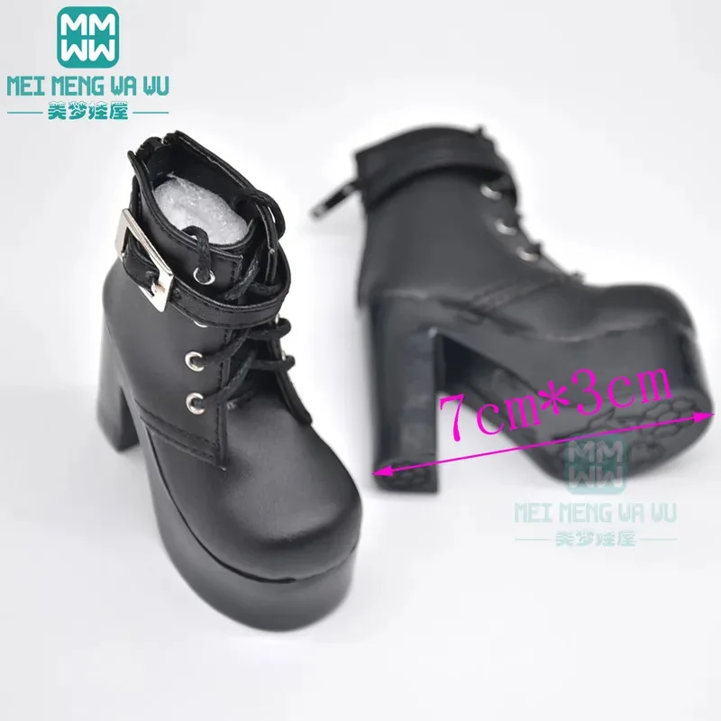 7,5*3,5 cm Mini-Puppenschuhe, modische hochwertige Absätze für 1/3 BJD SD10 SD13 Puppenzubehör