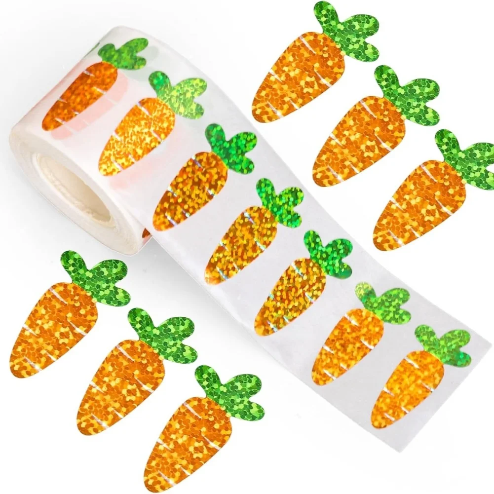 Party Decoration Stickers Glitter Pumpkin Stickers Birthday Parties Easy Application Festive Design Precision-Cut Shape