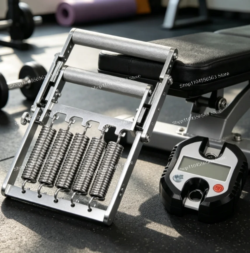 Portable Digital Display Spring Grip Exerciser - LCD Screen Finger Flexor Strength Tester