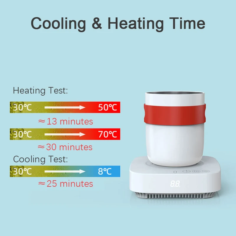 Cooling and warming cup cooling and heat preservation smart heating cup fast cooling cup coffee cup mug