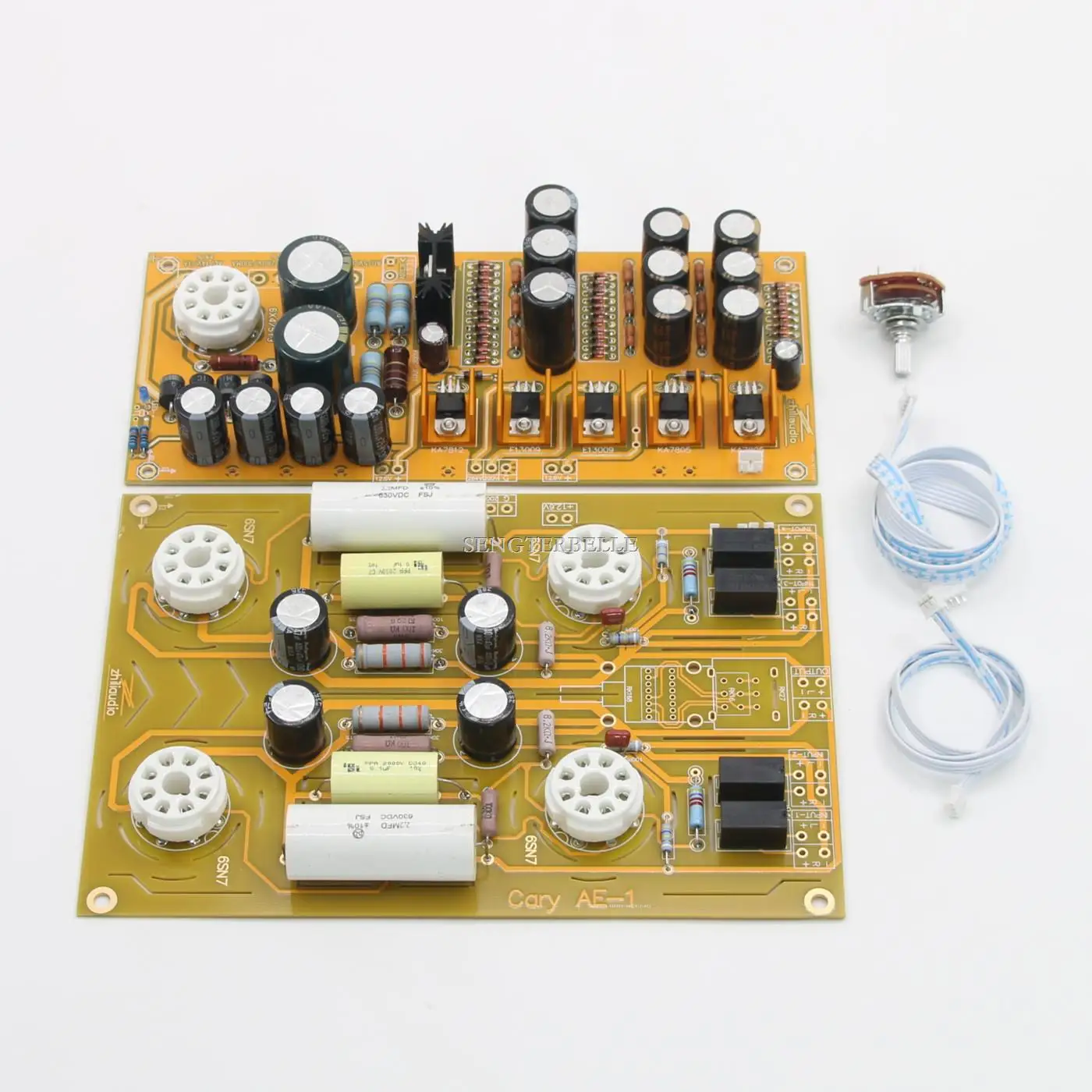 

HiFi 6SN7 Tube Preamplifier Board Kit Refer Cary AE-1 Preamp Circuit +5Y3 Power Supply Board