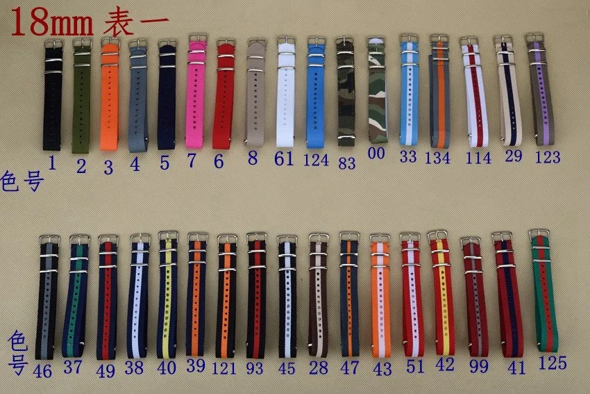 Watch Band 18 20 22 24 Mm Army Khaki Military Fabric Woven Nylon Watch Strap Band Buckle Belt Accessor