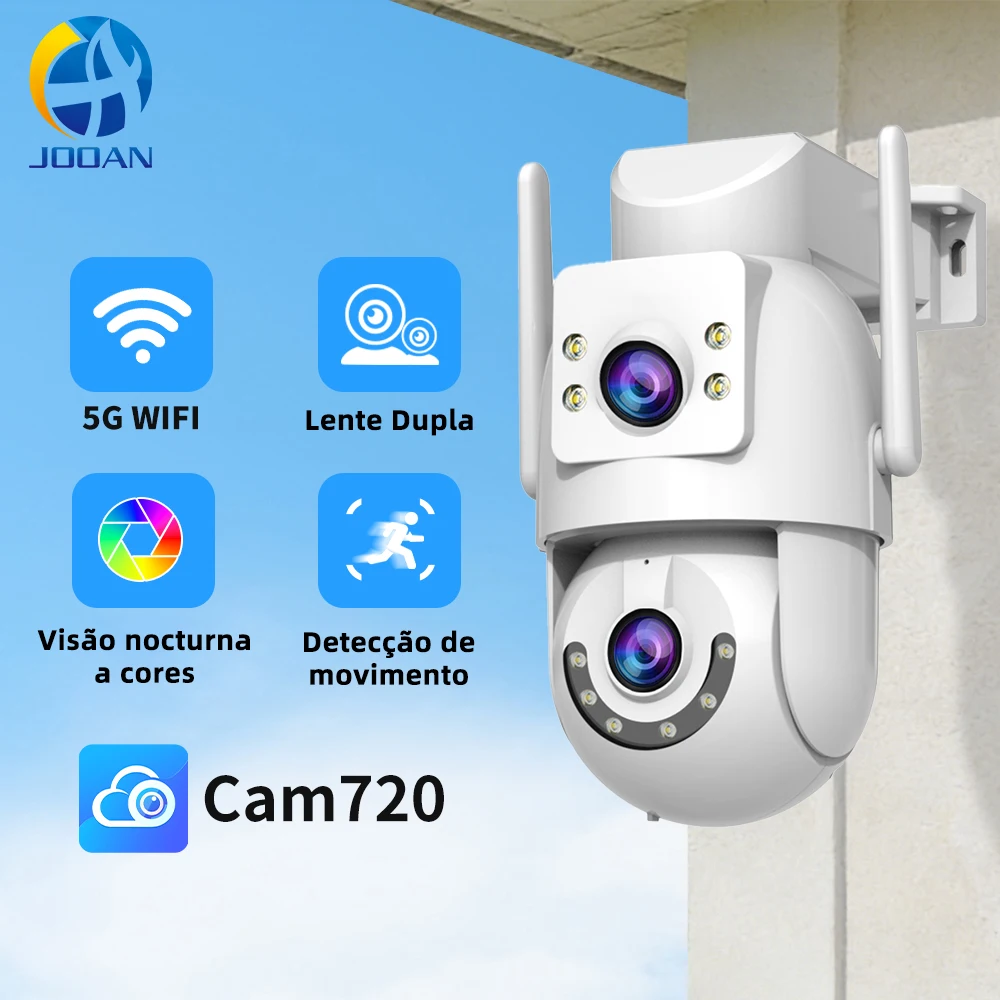 jooan-2-個屋外-5g-wifi-カメラデュアルレンズ監視カメラ-5x-ズーム自動追跡カラーナイトビジョンセキュリティ保護
