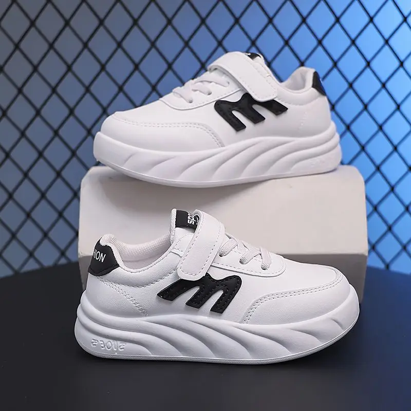 Kids White Sneakers Boys Girls Breathable Casual Shoes for School All Season Lightweight Sport Shoes Big Kids Student