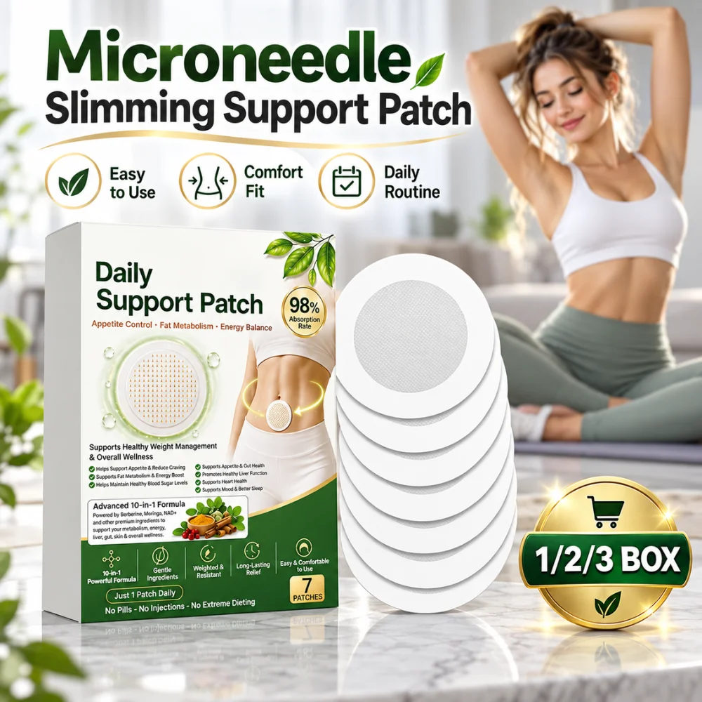 7Pcs Moringa Microneedle Body Patches Ultra Thin Breathable Adhesive Botanical Formula for Discreet Daily Wellness Support Care