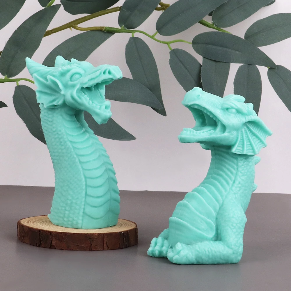 3D Wicked Dragon Candle Silicone Mold DIY Party Cake Decorating Tools Dragon Fondant Chocolate Moulds Desktop Craft Home Decor