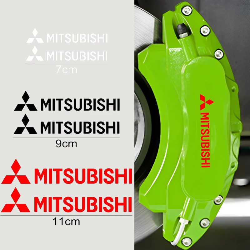 Car Brake Caliper Cover Vinyl Decals Fashion Styling for Mitsubishi Lancer Mirage ASX Montero L200 Outlander Delica Pajero