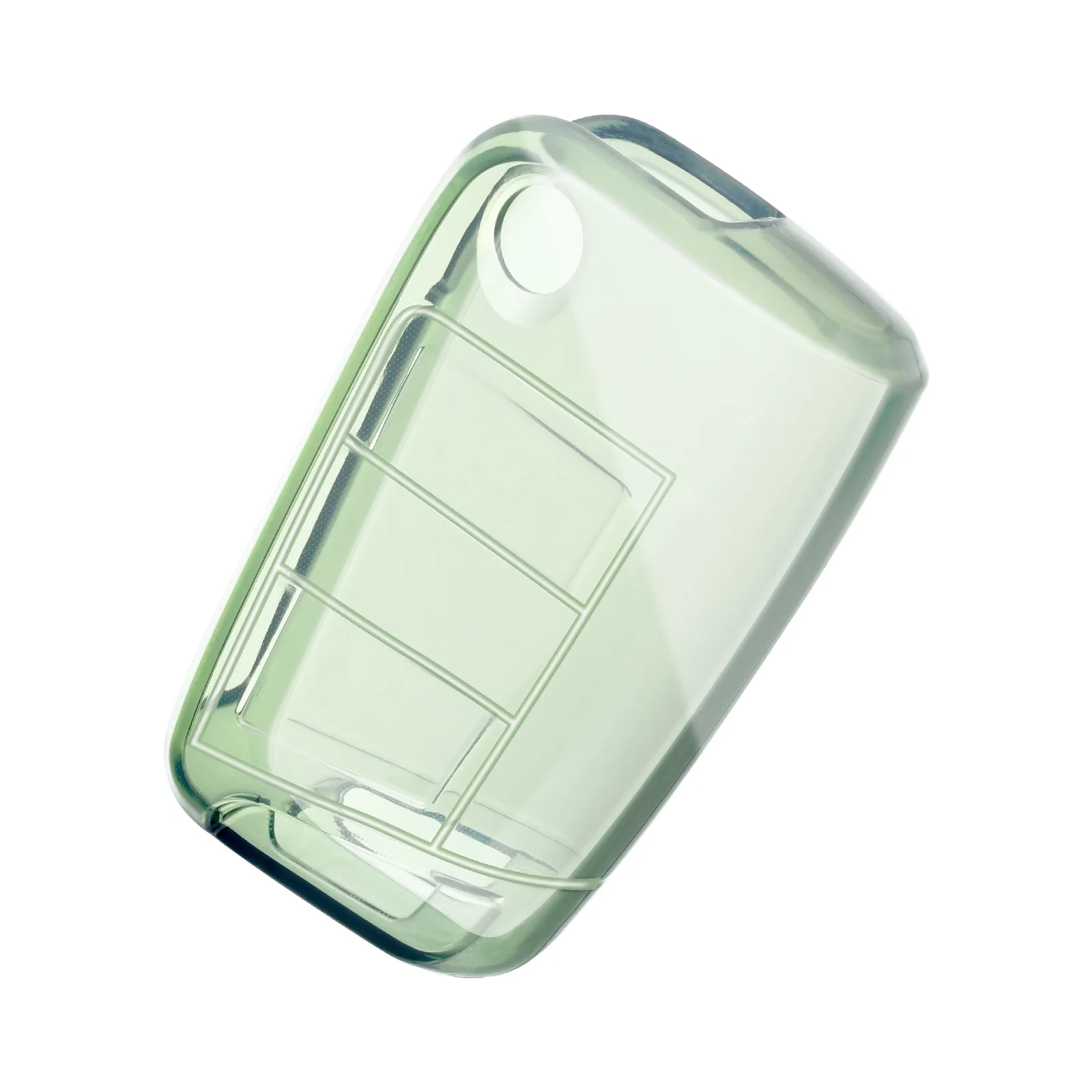 For Volkswagen VW Polo Golf 7 Golf7 MK7 Tiguan Skoda Octavia Kodiaq Karoq for Seat Ateca TPU Transparent Car Key Fob Case Cover