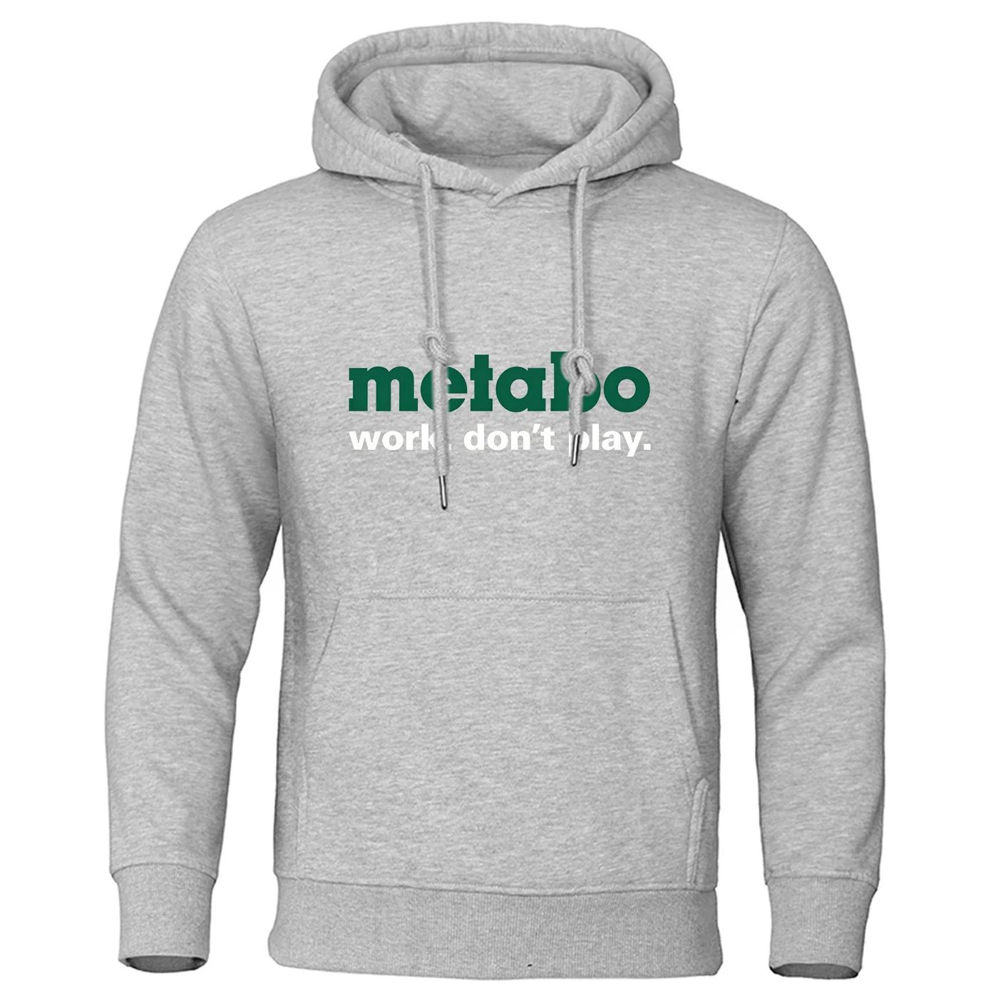 Metabo Tools Logo Print 2026 Spring And Autumn Men's Pullover Versatile Hoodies Windproof High Street Fashion Hooded Coat