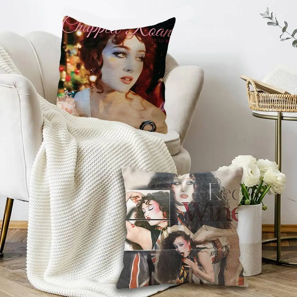 Chappell Roan Singer Pillow Gift Home Office Decoration Bedroom Sofa Car Cushion Cover case 45x45