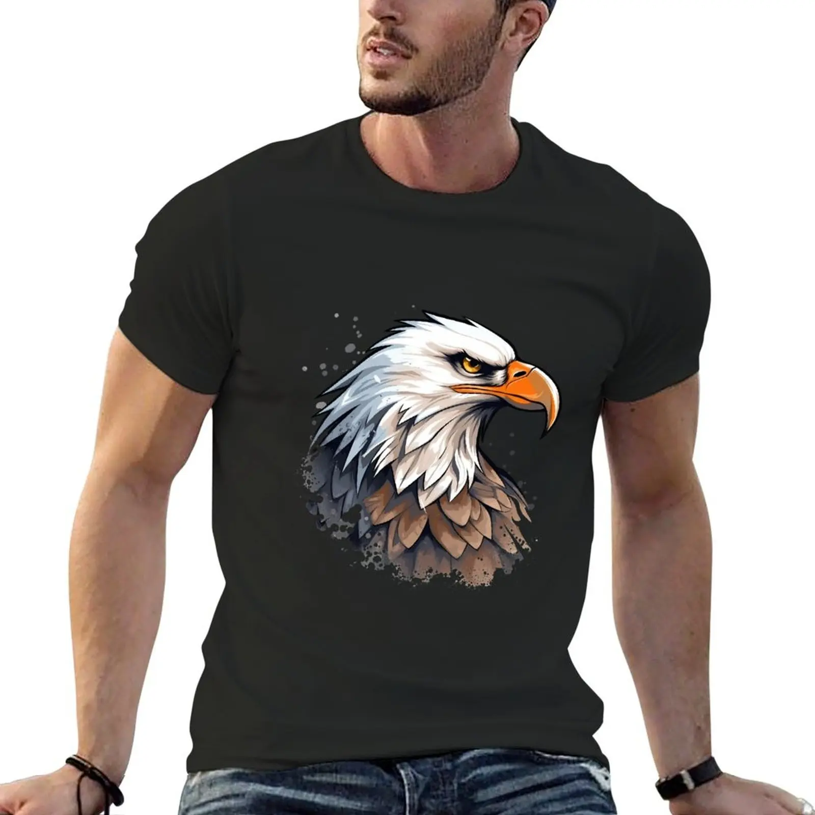 

Eagle Head in Bold Logo Style Illustration T-Shirt customs design your own customs new edition vintage mens designer clothes