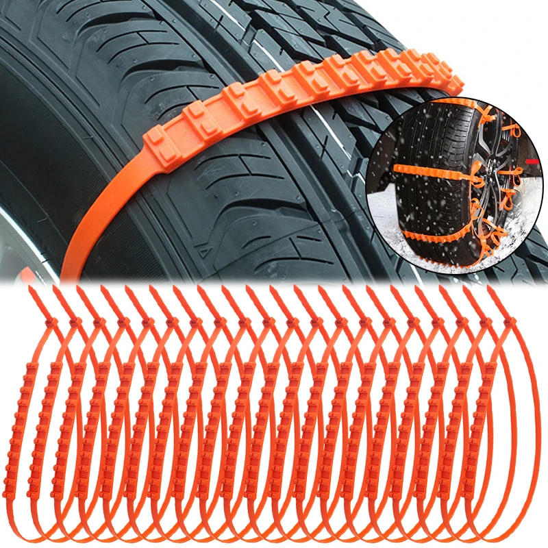 5/20Pcs Anti Skid Snow Chains Car Winter Tire Wheels Chain Winter Outdoor Snow Tire Emergency Anti-Skid Auto Accessories