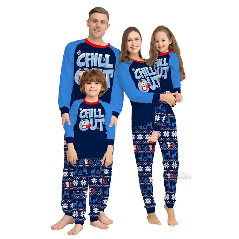 

2024 Family Christmas Pajamas Mother Daughter Fanther Son Matching Kids Outfits Pyjamas Sleepwear Family Look Clothing Sets