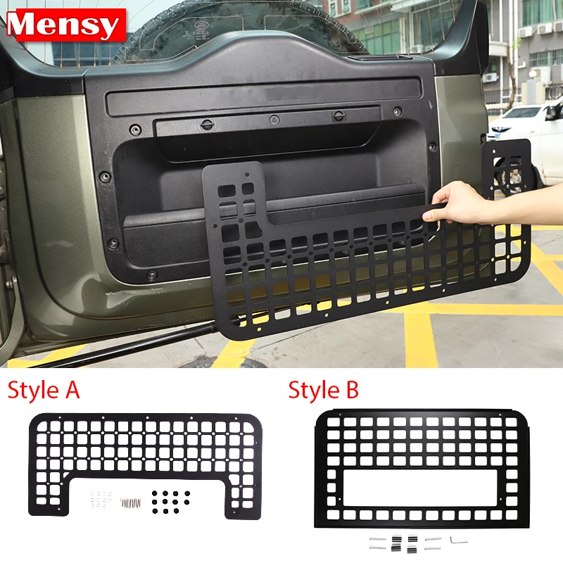 

For Land Rover Defender 2004-2022 Aluminum Alloy Car Tailgate Multi-Function Storage Bag Shelf Hanging Bag Rack Car Accessories