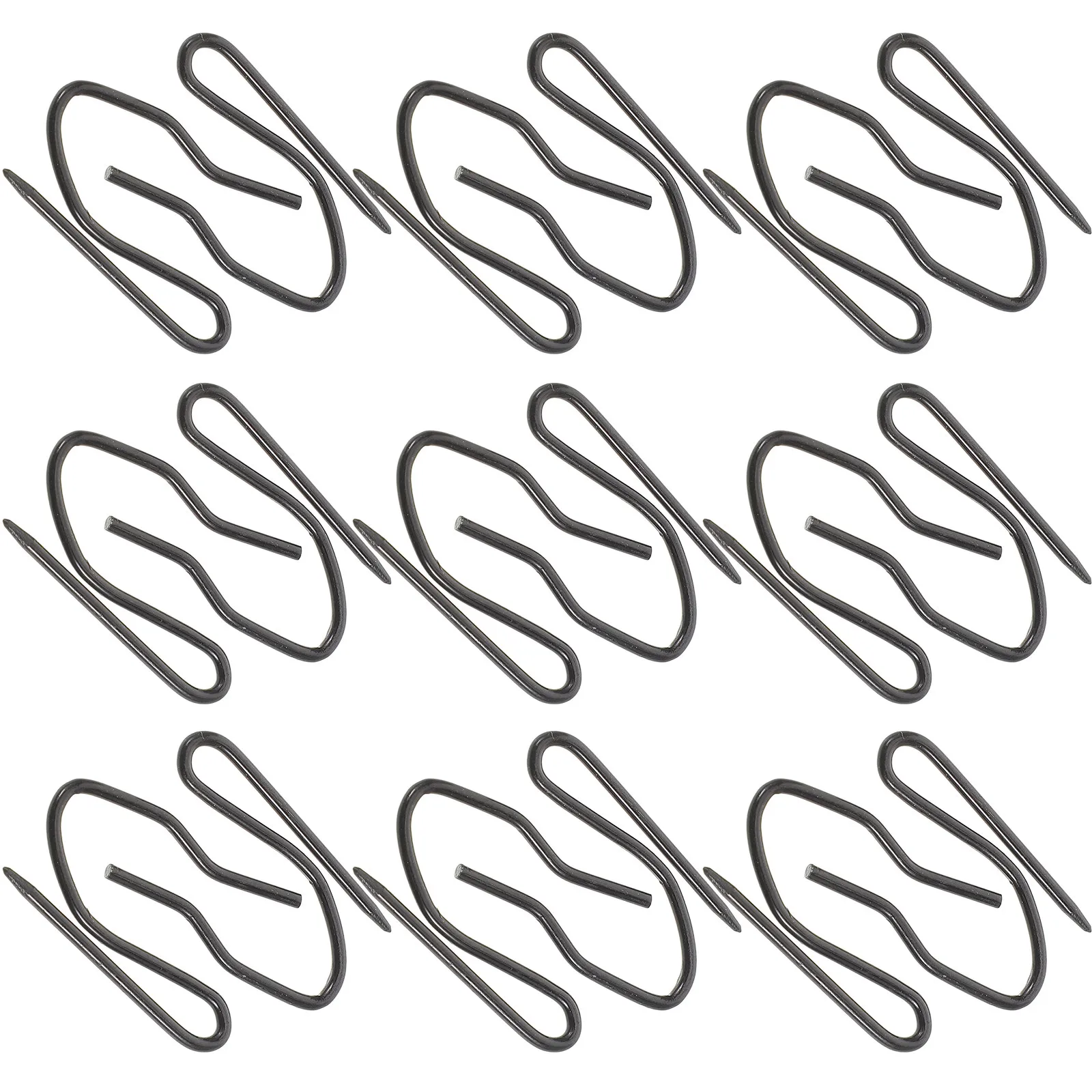 30Pcs Metal Curtain Hooks Classy S-Shaped Drapery Hooks for Shower Curtains Window Curtains Pleated Drapes Drape Alignment Decor