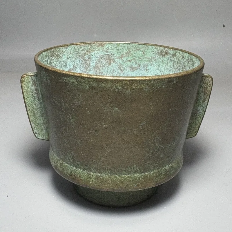 Brass Sanxingdui , creative gift, , personal tasting , single cup for drinking tea