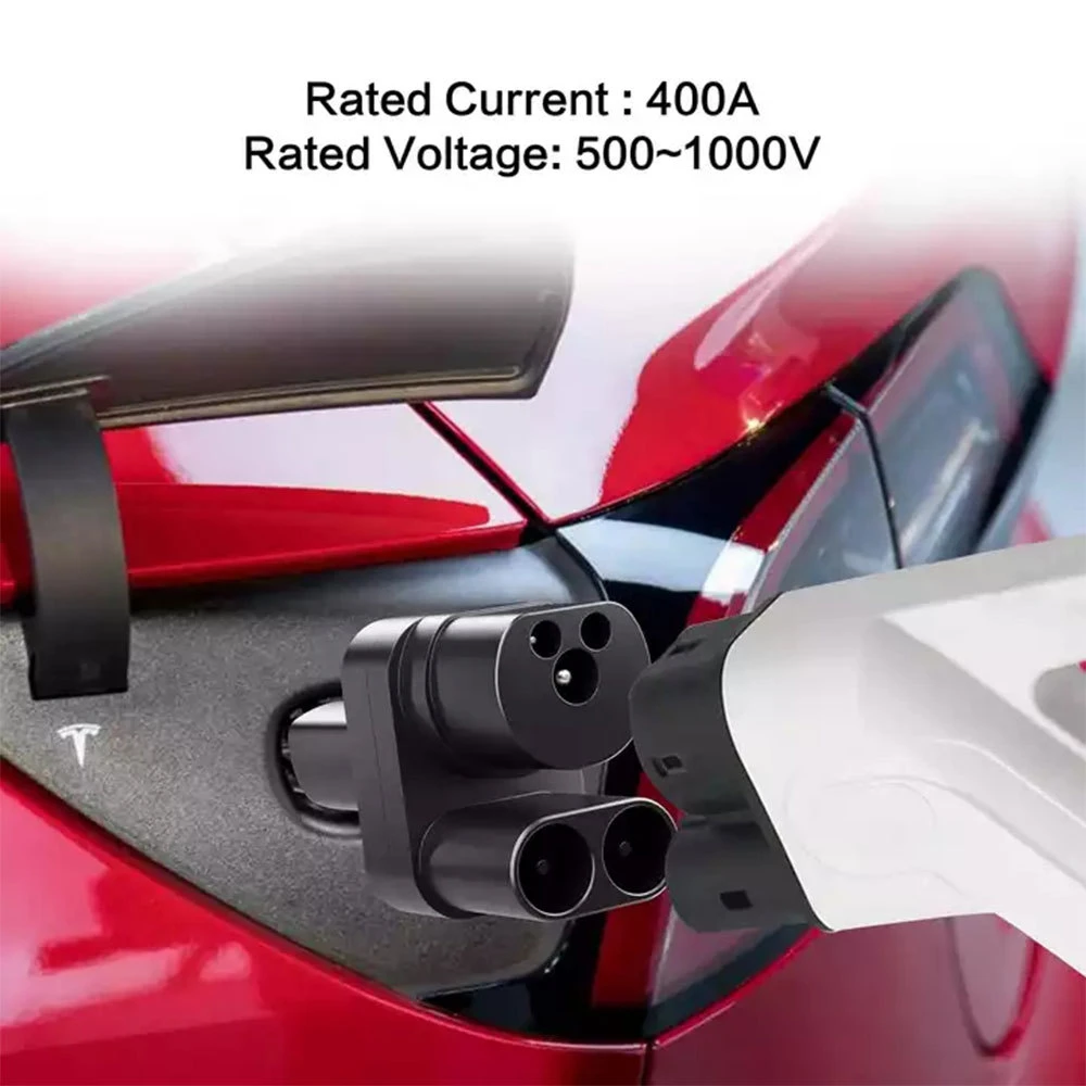  Ccs2 para adaptador tesla conversor 250 amper 1000v 250kw para modelo 3/x/y/s ccs combo 2 ev adaptador conversor de carregamento