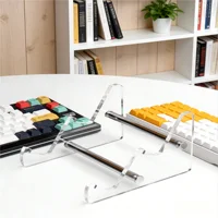 3 Tiers Display Keyboard Holder Transparent Acrylic Keyboard Stand Computer Mechanical Keyboard Rack Storage Detachable Holder 2