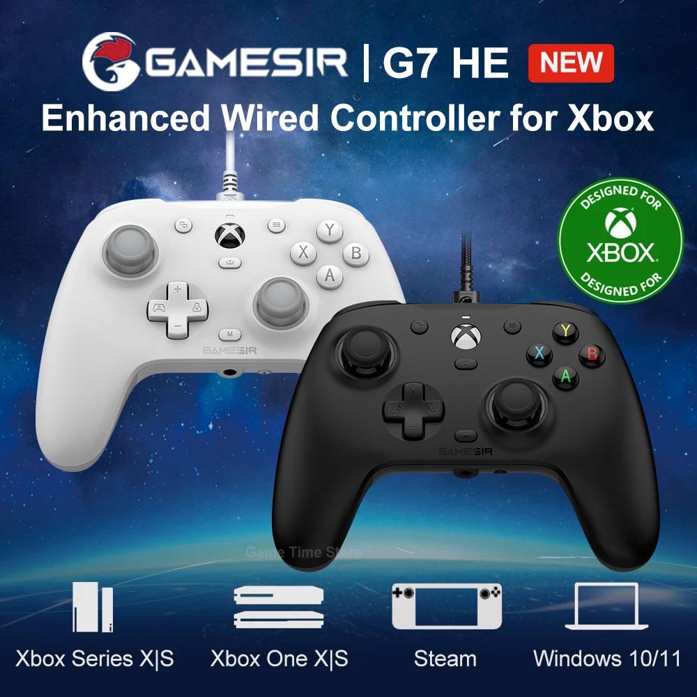 GameSir G7 HE G7 SE Upgrade Wired Controller Gamepad for Xbox X Series S One PC Windows 10 11 Steam Hall Effect Joystick Trigger