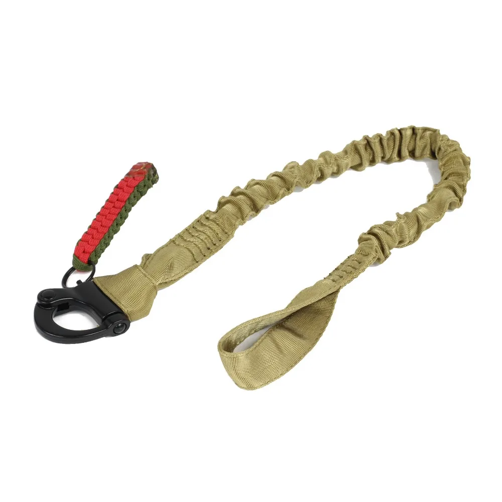 

Quick Release Climbing Protect Sling Metal Buckle Adjustable Safety Lanyard Bungee Strap 55cm Outdoor Nylon Rope Tools Gadgets