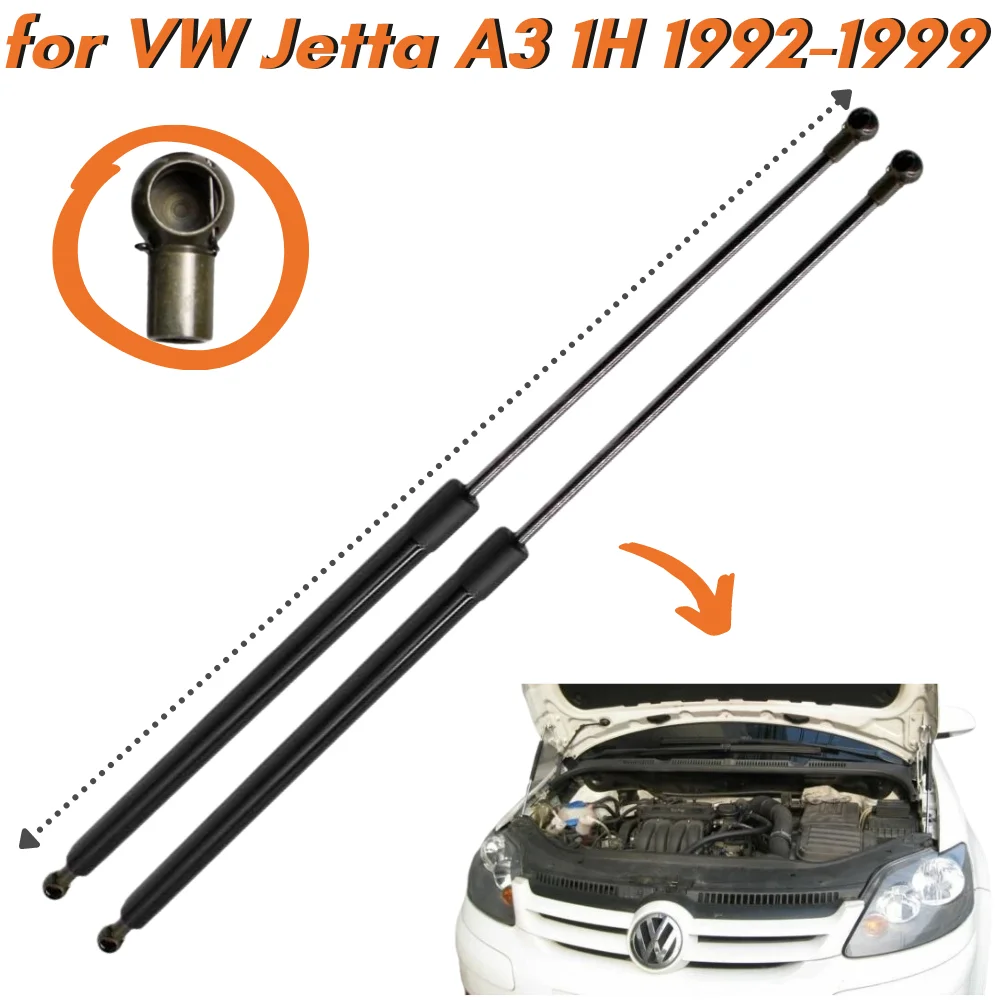 

Кол-во (2) Распорки капота для Volkswagen Jetta Vento A3 1H 1992-1999, передние газовые пружины капота, амортизаторы, опоры подъема, распорки
