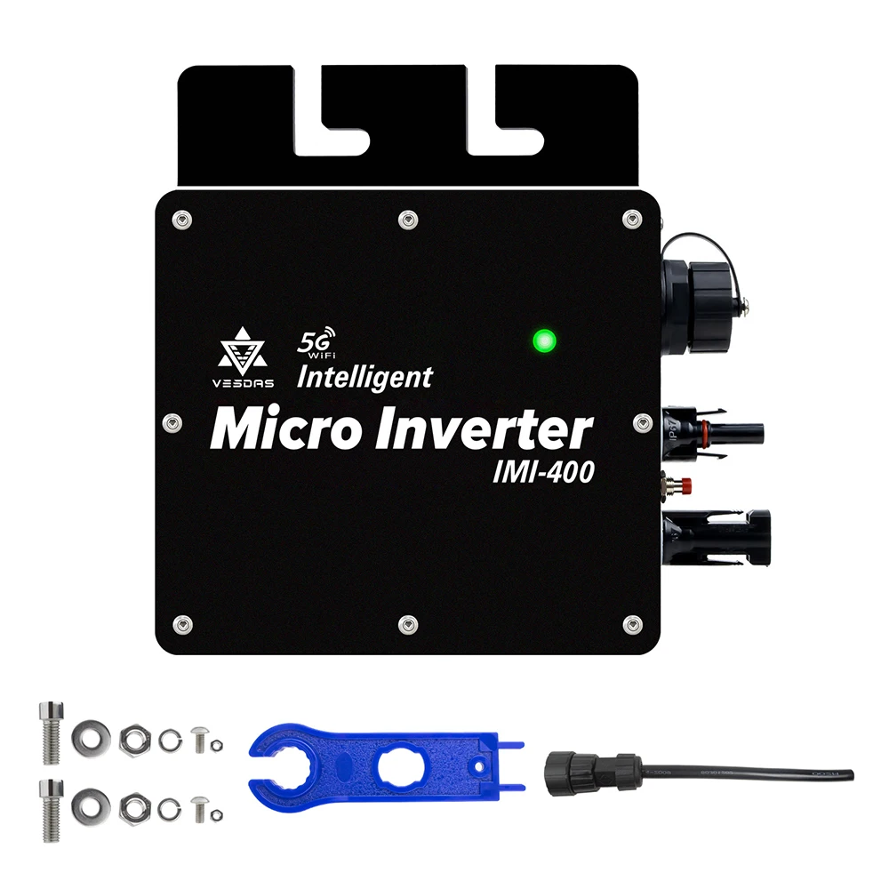 400W 22-50VDC Solar Grid Connected Micro Inverter With Scanning Link Function and MPPT Controller, MAX Output Efficiency: 97%