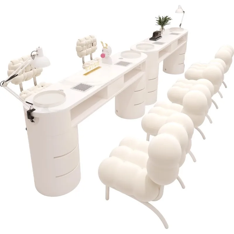 Hot Sale Single Manicure Table and Chair Set Professional Nail Table with Vacuum Cleaner Table Manicure for Nail Work Station