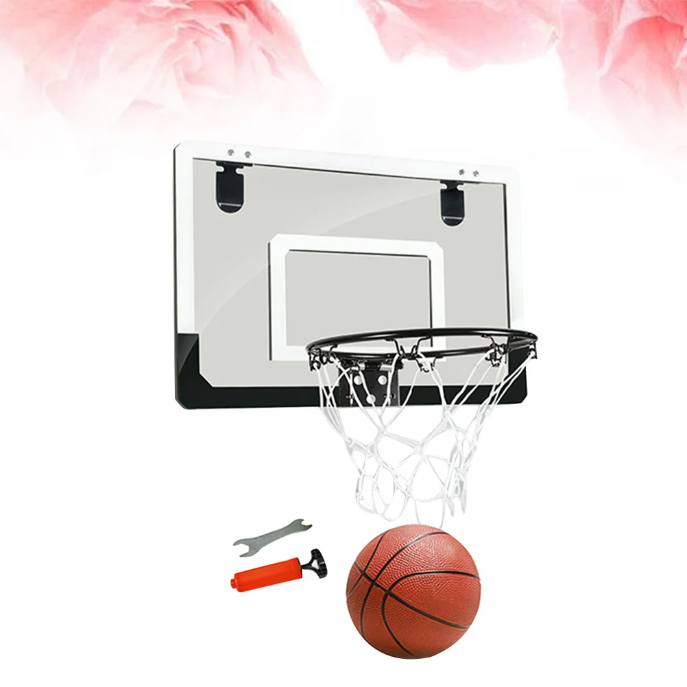 

1pc Door Hanging Board Premium Pvc Mini Indoor Mini Basketball Board Game For Home Office No Punching Easy Assembly Sports