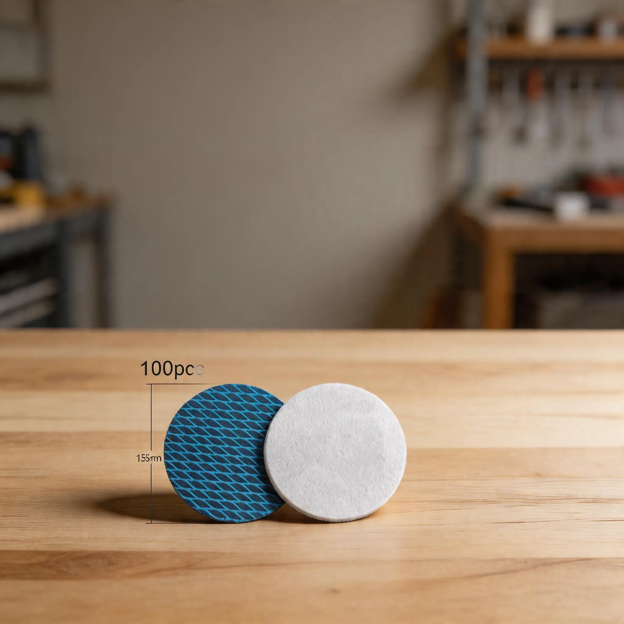 

100pcs 5inch 125mm Sander Sandpaper For Anti Blocking Rhombus Sanding Disc With Flocked Self-adhesive Process