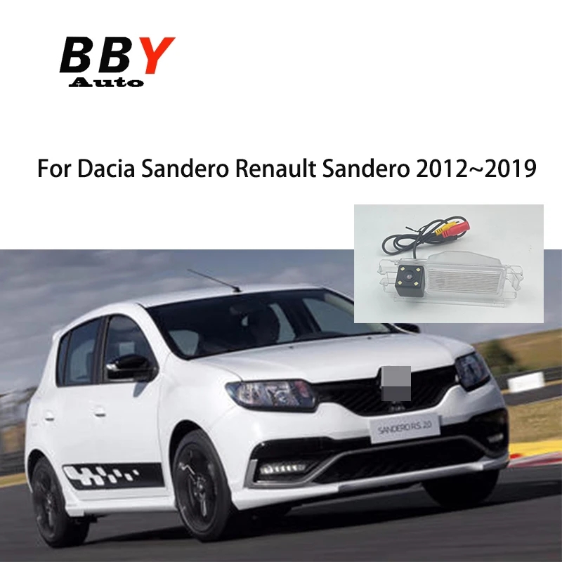 License Plate Rear Camera For Dacia Sandero Renault Sandero 2012~2019 Car  RCA Video Cable License Plate Reverse Camera