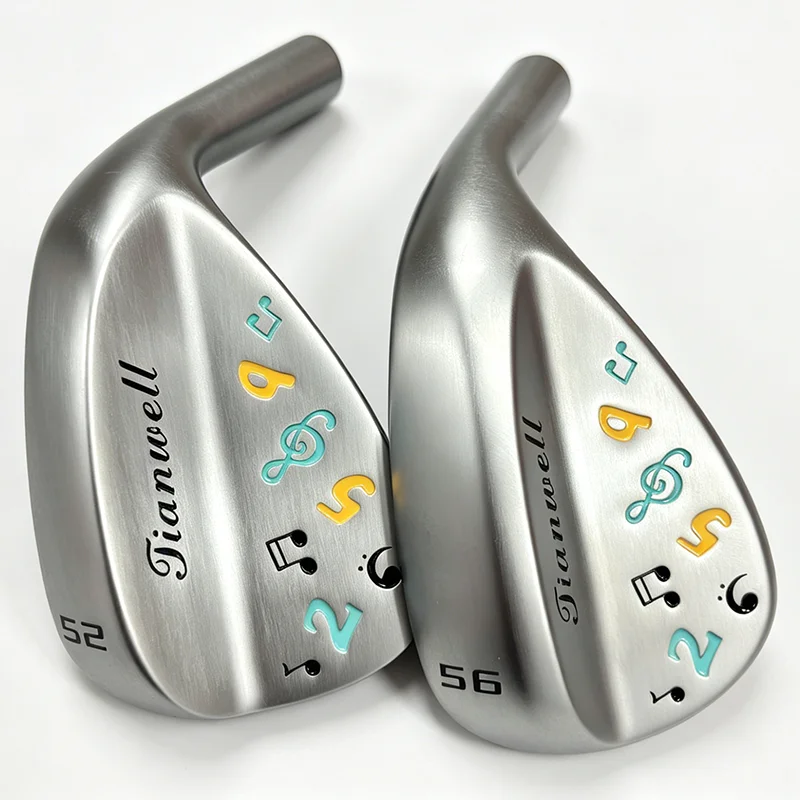 Tianwell Golf Wedges Set 48/50/52/54/56/58/60 Degree Musical Note Pattern Golf Sand Wedges Club Head Only No Shaft