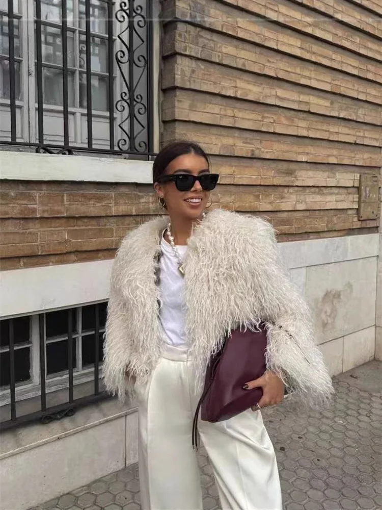 الدفء ort فو الفراء Jaet Street Sle المرأة معطف الشتاء طويل Sve رقيق الدفء ملابس خارجية للشباب ومتوسطي العمر