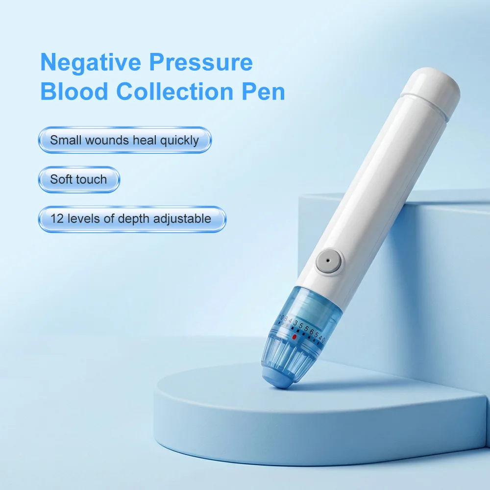 Painless Vacuum Lancing Device for Diabetes Testing - No Pain Blood Glucose & Ketone Home Tests with 10 Free Lancets Included