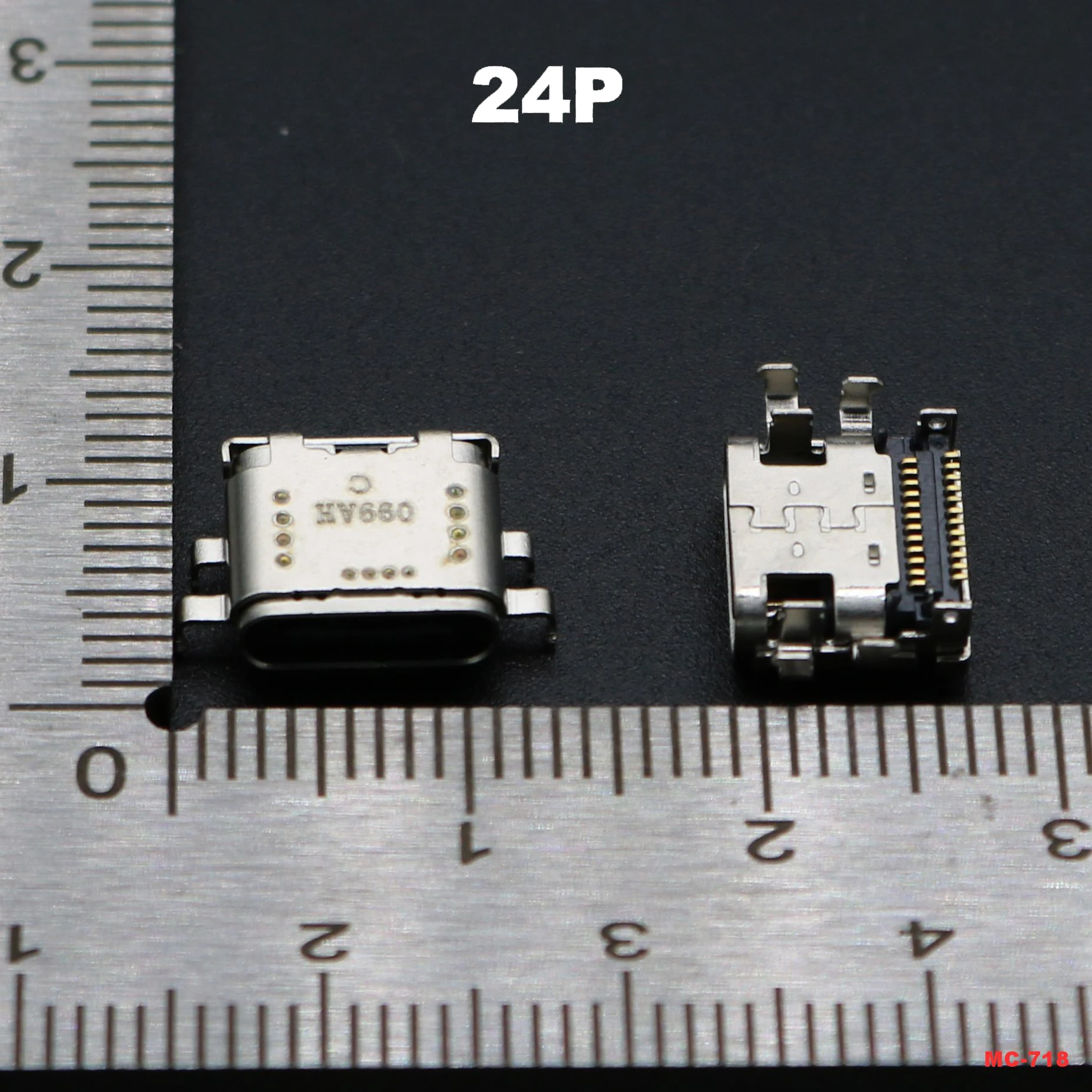 

1pcs 24Pin Laptop USB 3.1 Type-c Interface Female 24P SMD Type C Charging Head Tail Plug Notebook Charge Socket Connector