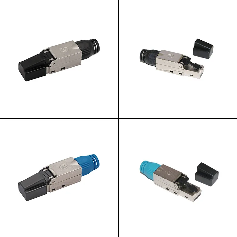 5 Pieces/lot Cat 8/6A Network Plug Keystone Jack Connector 8P8C Toolless STP Shielded Networking Tools for Ethernet Cables
