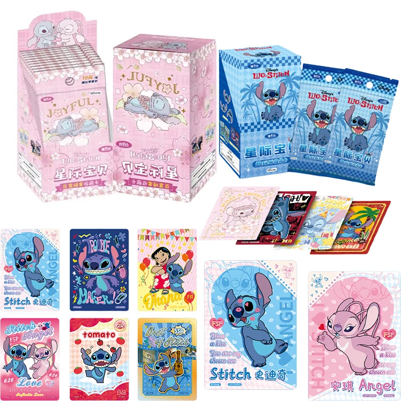 Oryginalne karty Disneya Lilo i Stitch, seria Growth Footprint, kolekcja kart, nowy produkt, rzadki Stitch, Stitch, zabawki anime dla dzieci, prezent.