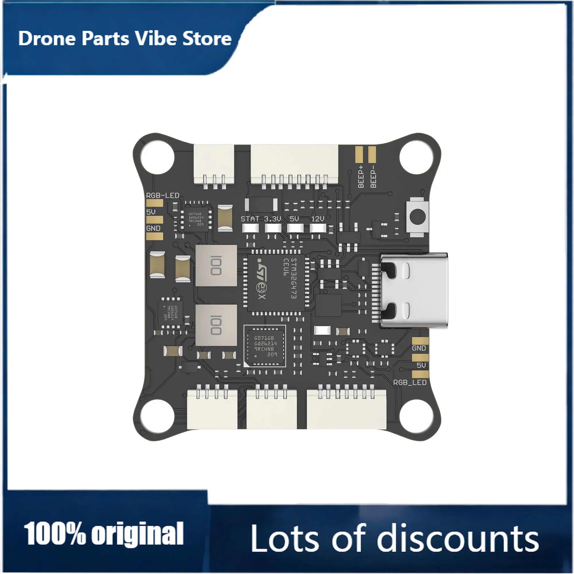 

FyGEPRC Fettec G4 Alpha Flight Controller for FPV Drone DIY Chip Support SH1.0 Cable Connection D-J-I Digital Image Transmission