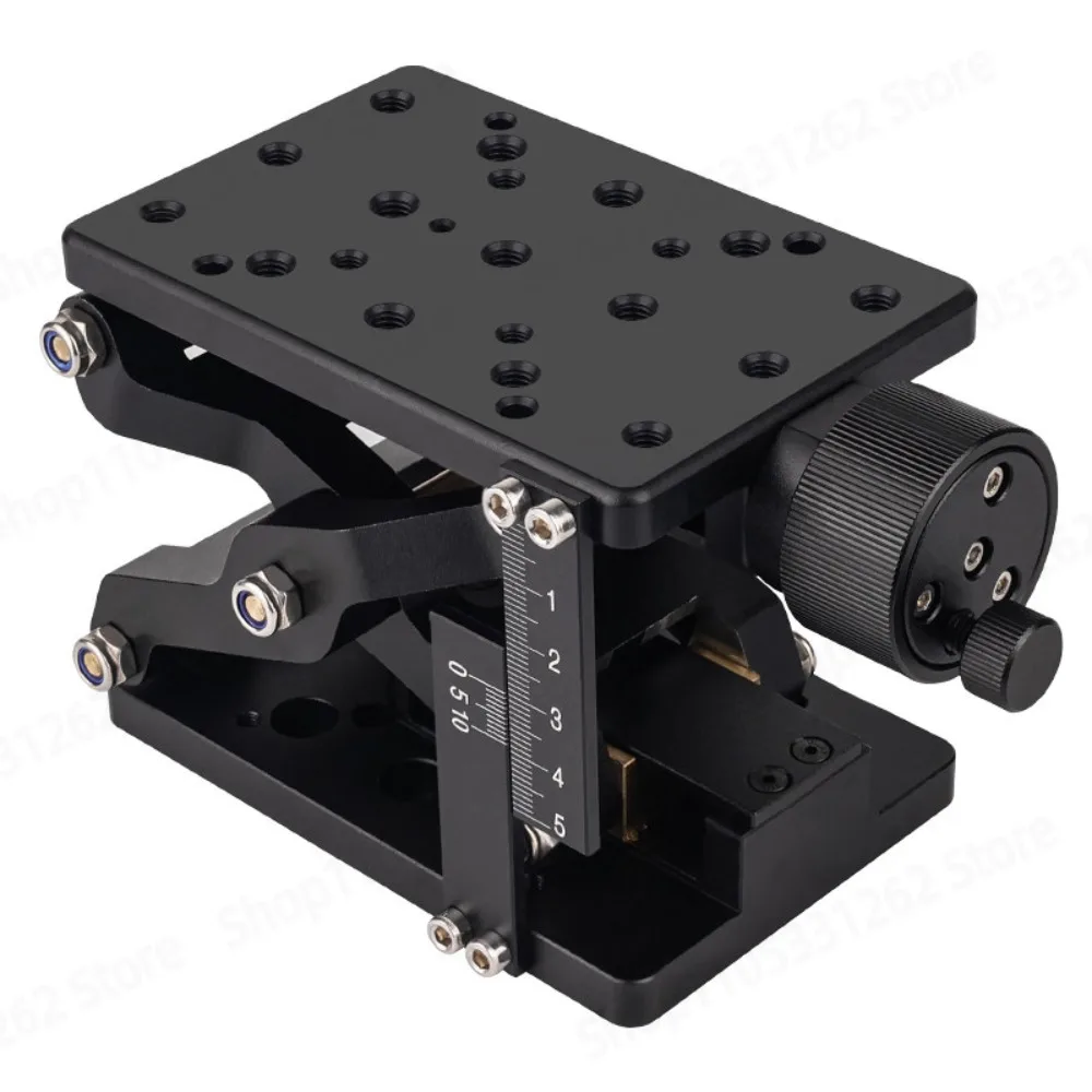 Z‑Axis Long Travel HTZ120 Manual Scissor Lift Table High Load Experimental Lifting Platform Manual Slide Stage