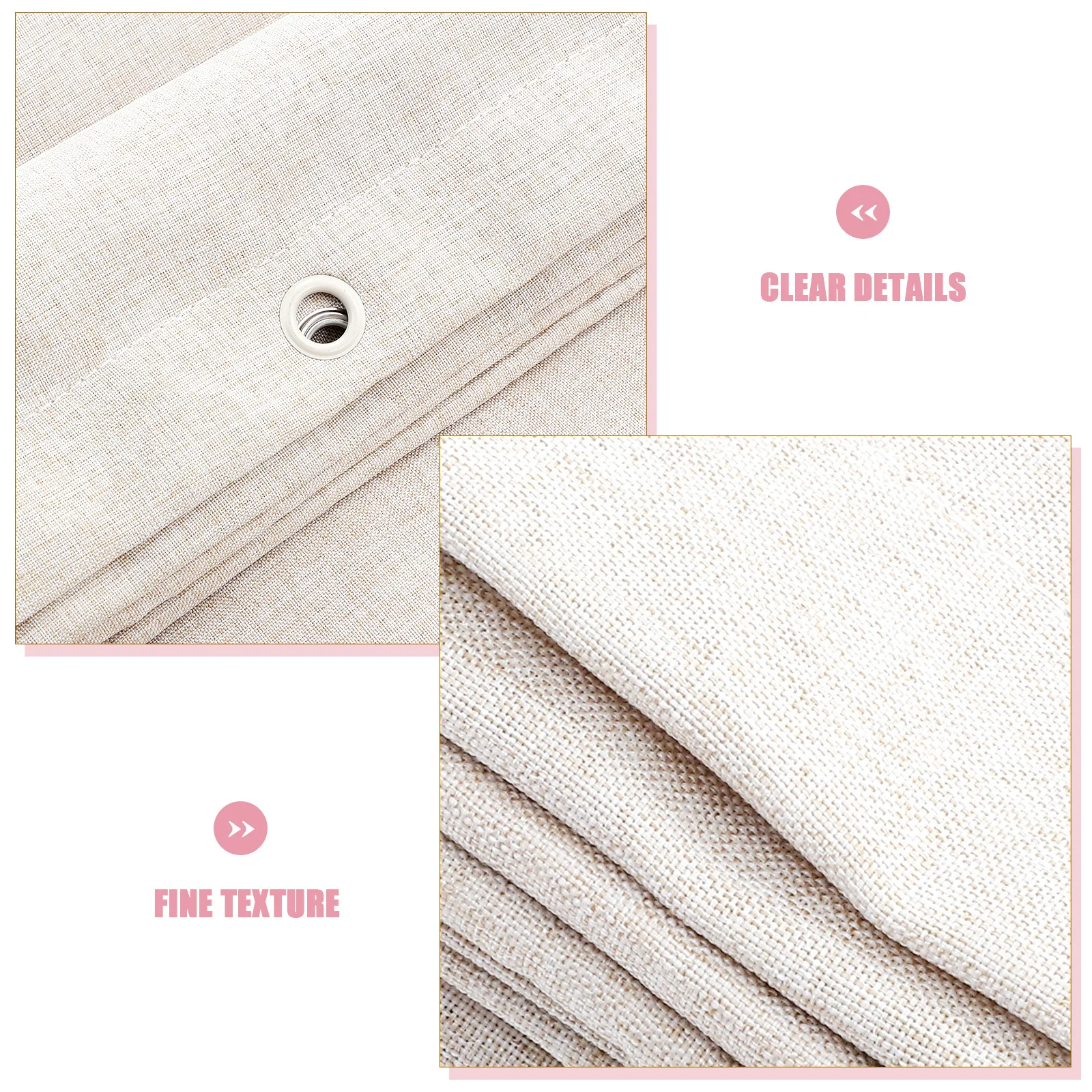 

Solid Color Waterproof Shower Curtain Washable Lightweight Linen Bath Curtain for Bathroom Hotel Camper Decor Bathroom Curtain,