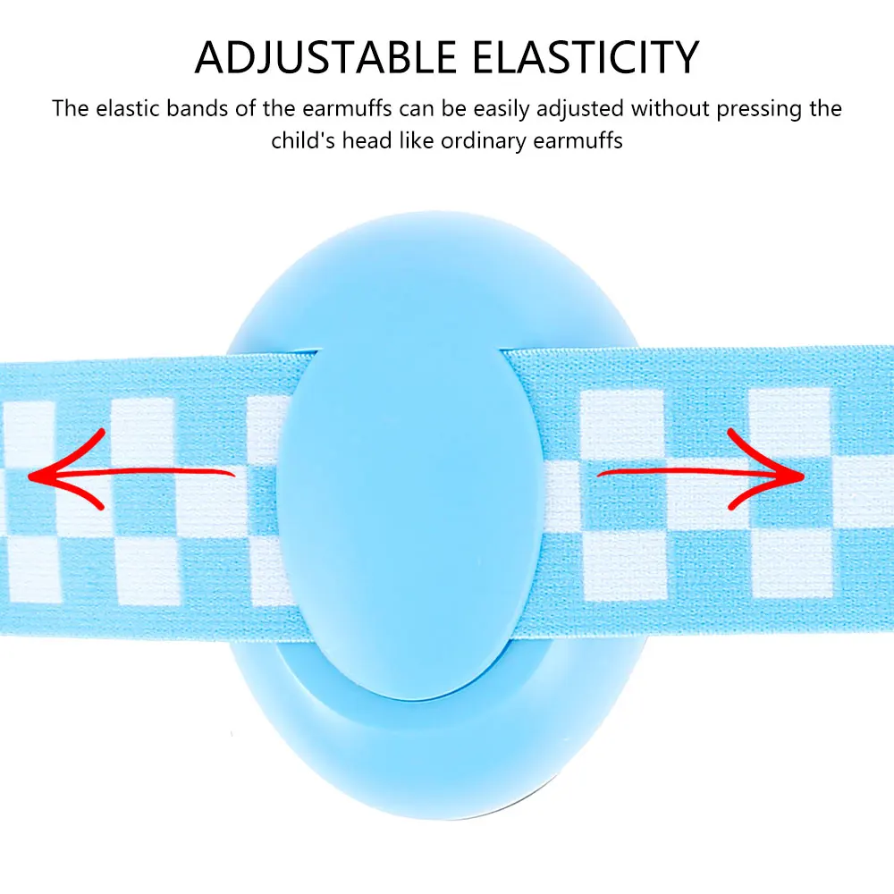 Baby Ear Protection for Babies Toddlers Elastic Noise Reduction Earmuffs Baby Headphones Against Hearing Damage Improves Sleep
